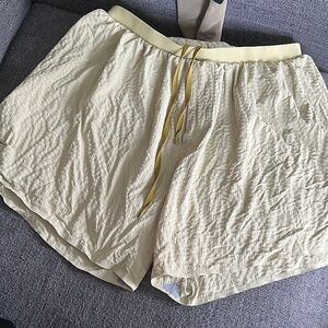 Yellow Drawstring Shorts